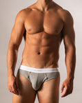 Ribbed Cotton Grey Brief