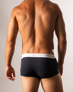 Ribbed Cotton Navy Trunk