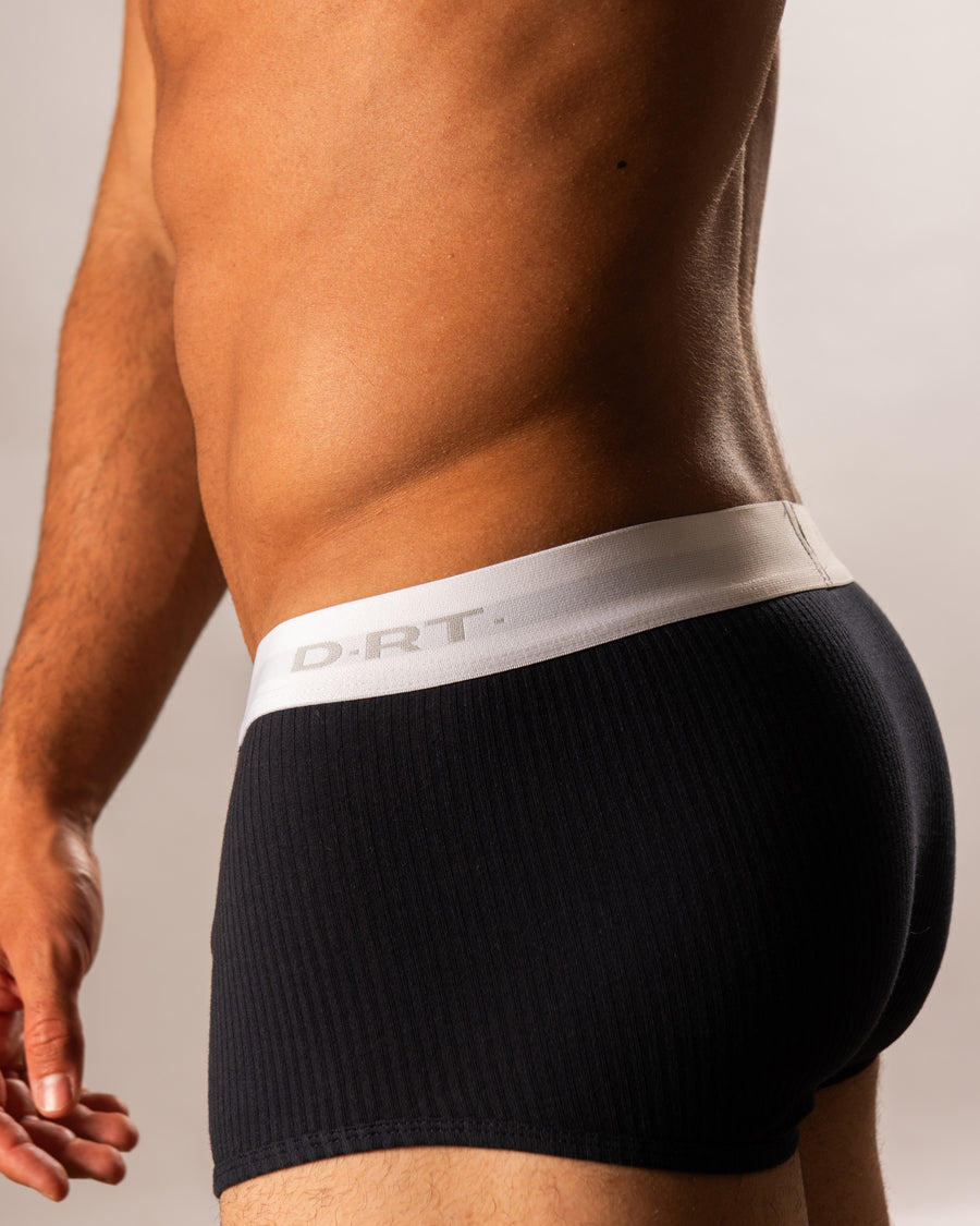 Ribbed Cotton Navy Trunk