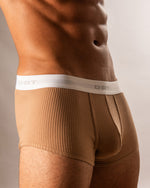 Ribbed Cotton Tan Trunk