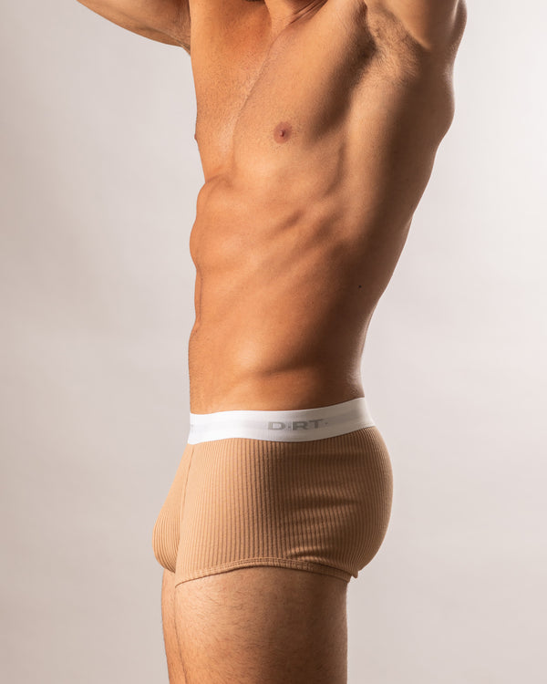 Ribbed Cotton Tan Trunk