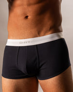Ribbed Cotton Navy Trunk