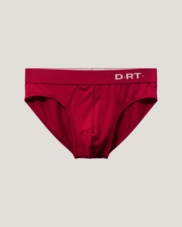 Micro Mesh Steel Red Brief