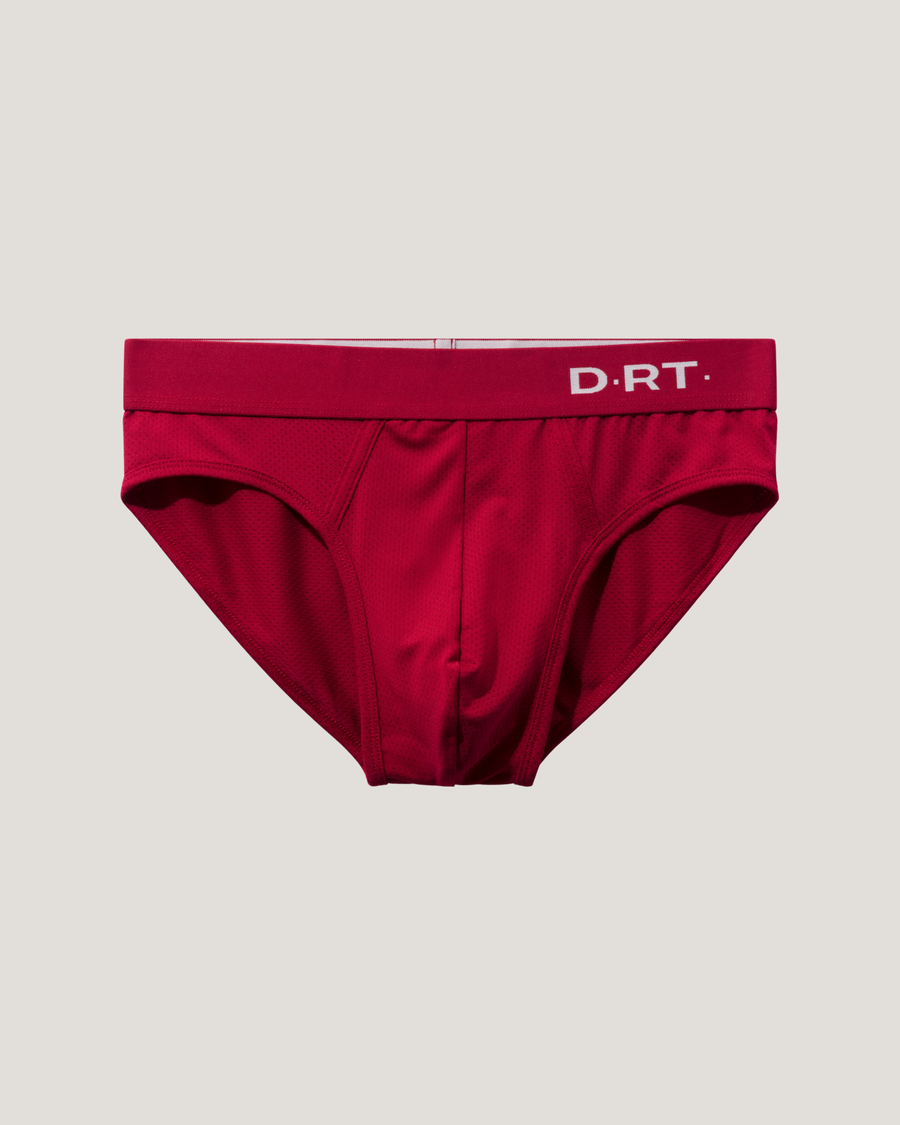 Micro Mesh Steel Red Brief