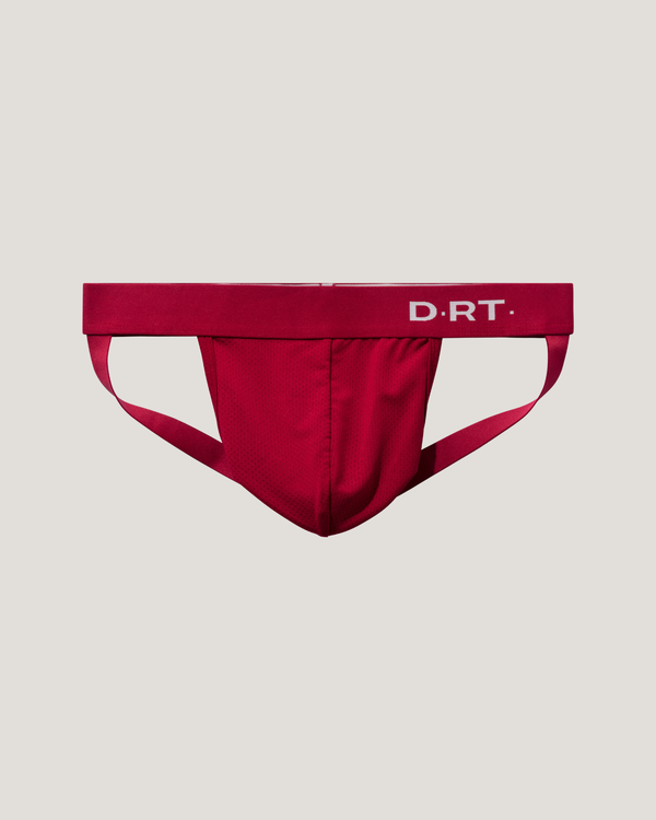 Micro Mesh Steel Red Jockstrap