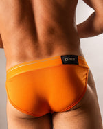 Ultra Soft Modal Orange Sports Brief